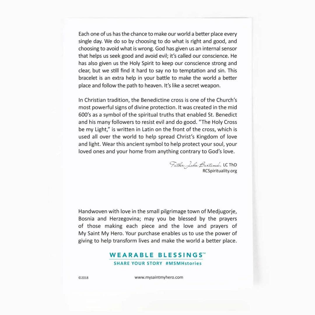 Benedictine Blessing Bracelet - Black / Mixed