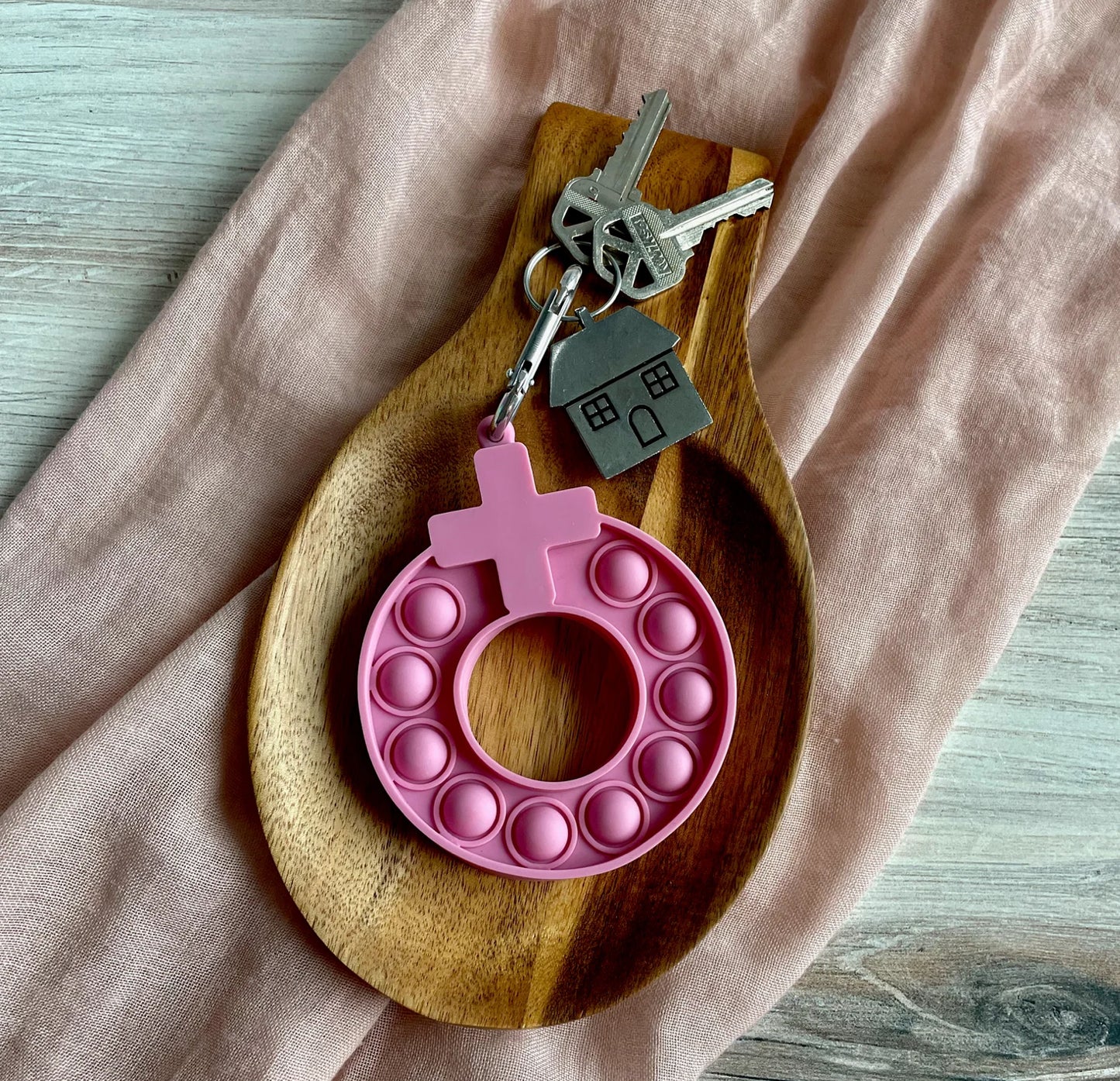 Decade Rosary Pop-It Keychain