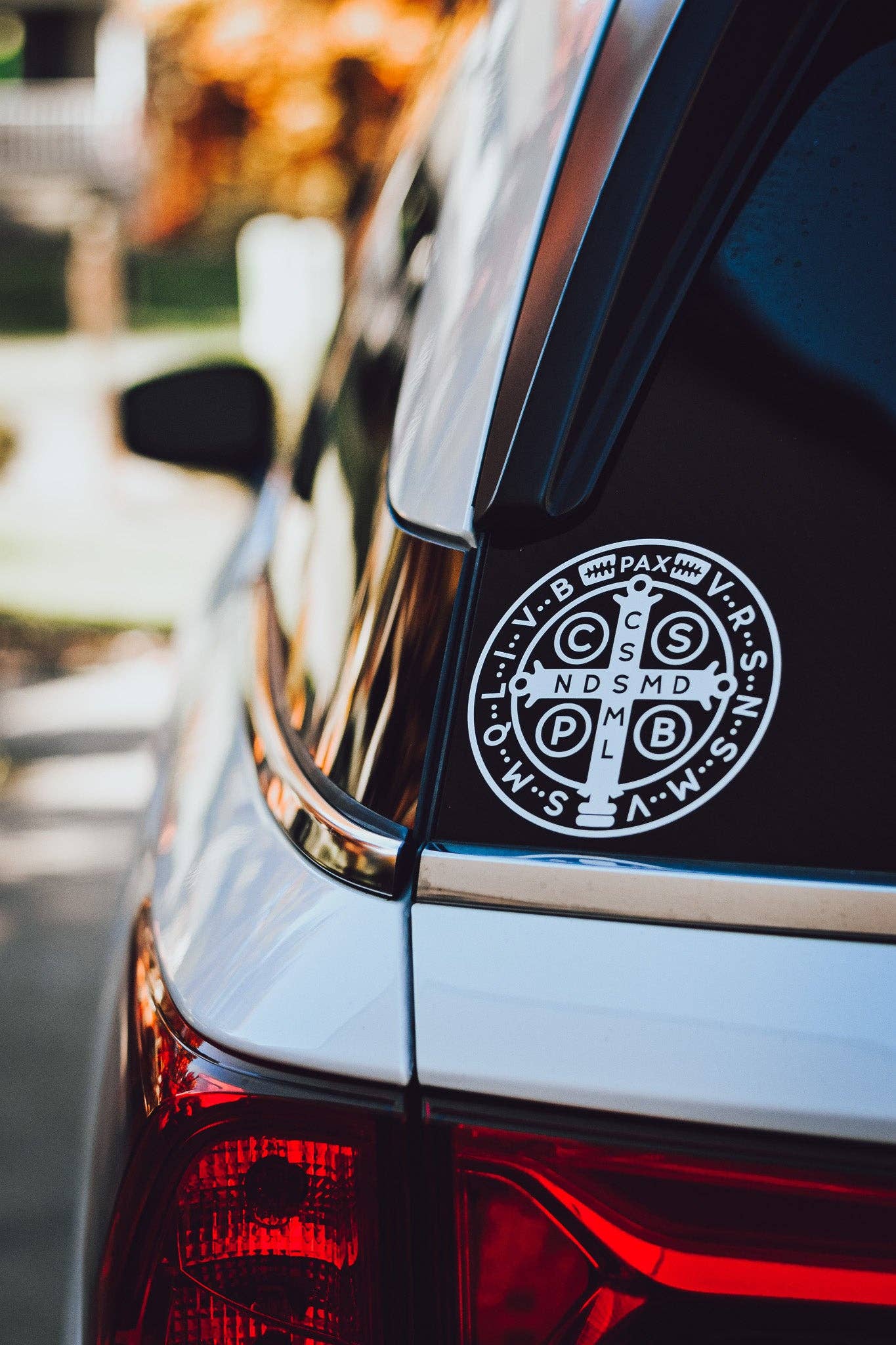 Saint Benedict Medal Catholic Car Decal