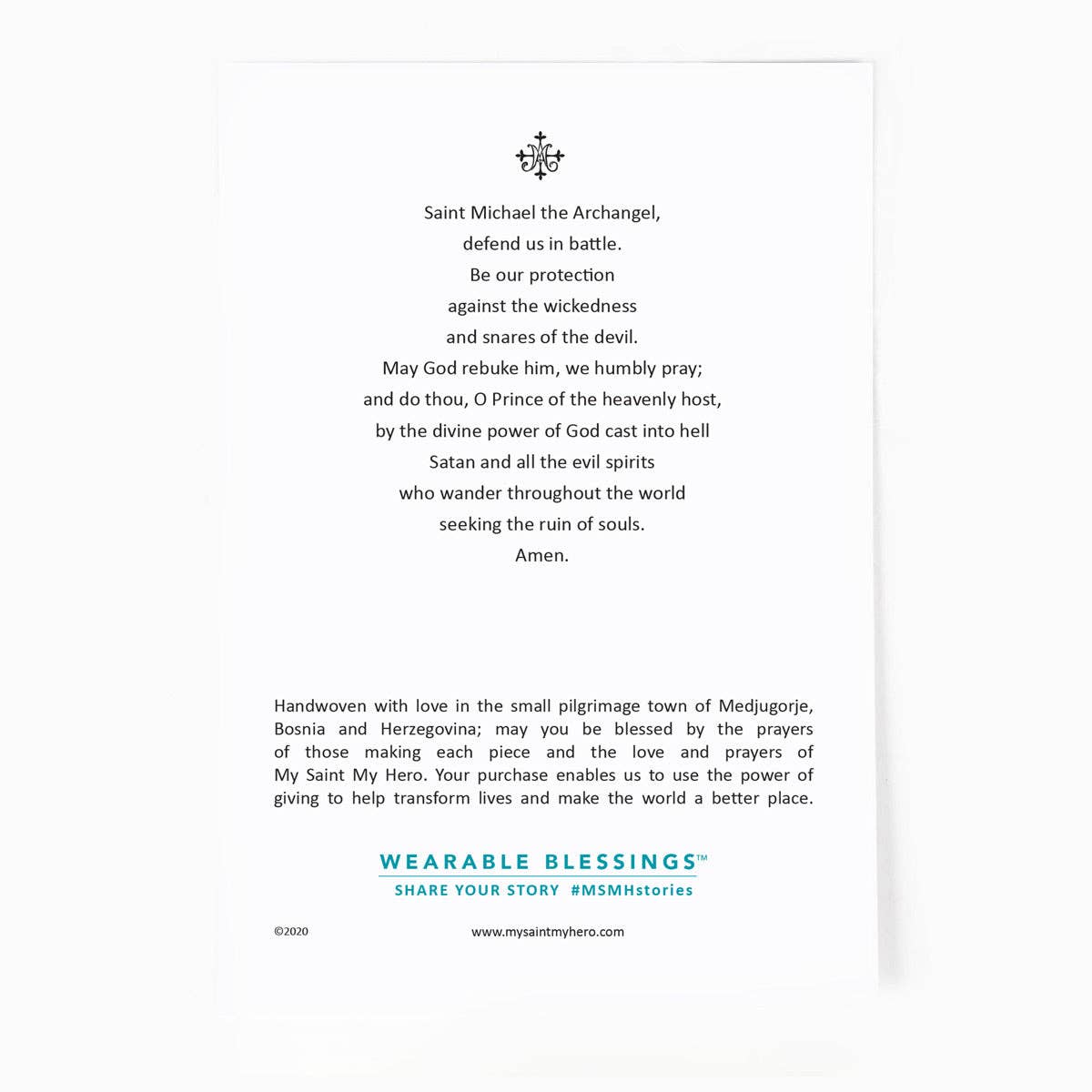 St Michael Protection Bracelet for Kids