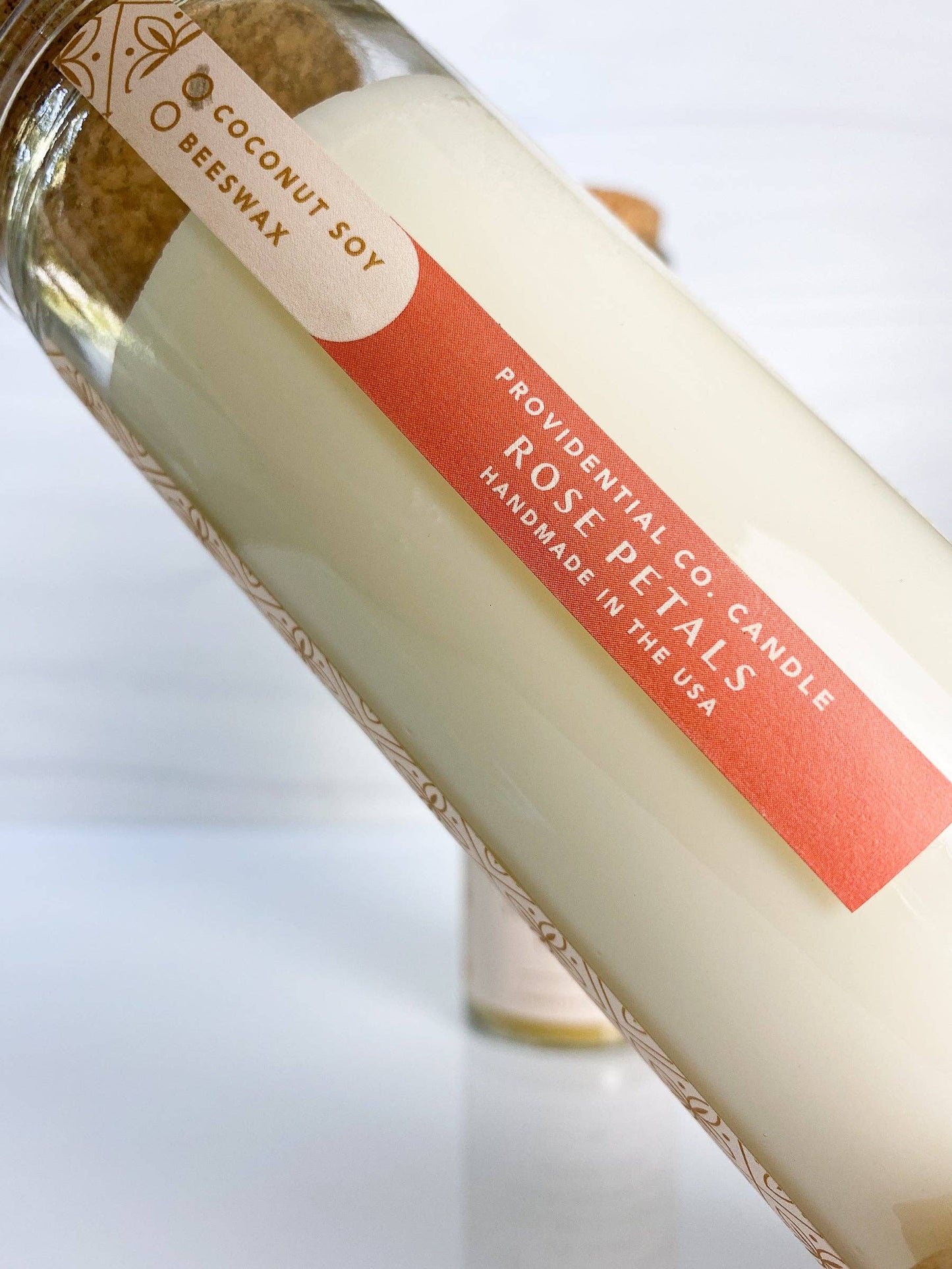 Candle: Immaculate Heart of Mary Votive: Coconut Soy – Rose Petals