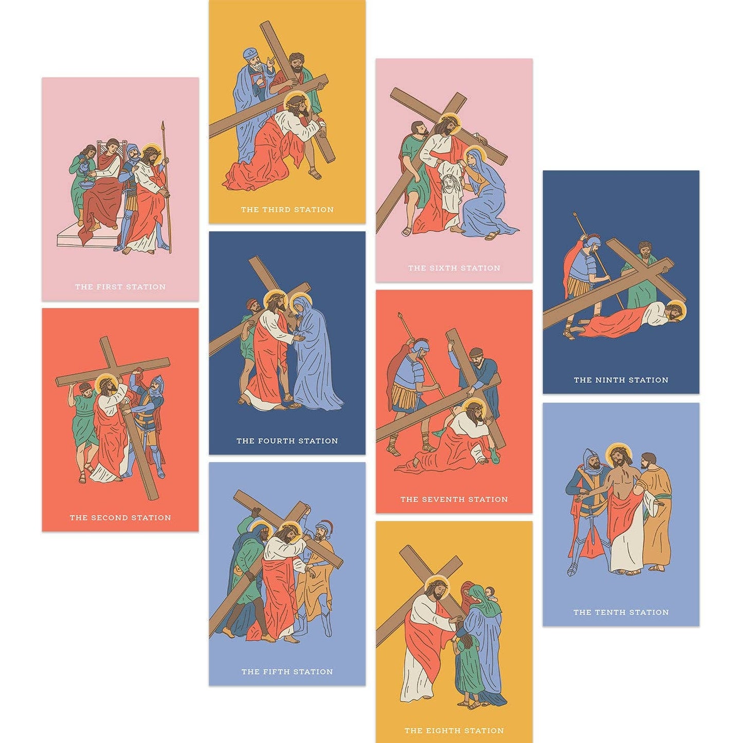 Stations of the Cross Booklet - Set of 10