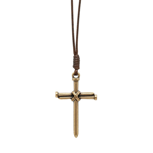 Nail Cross Necklace