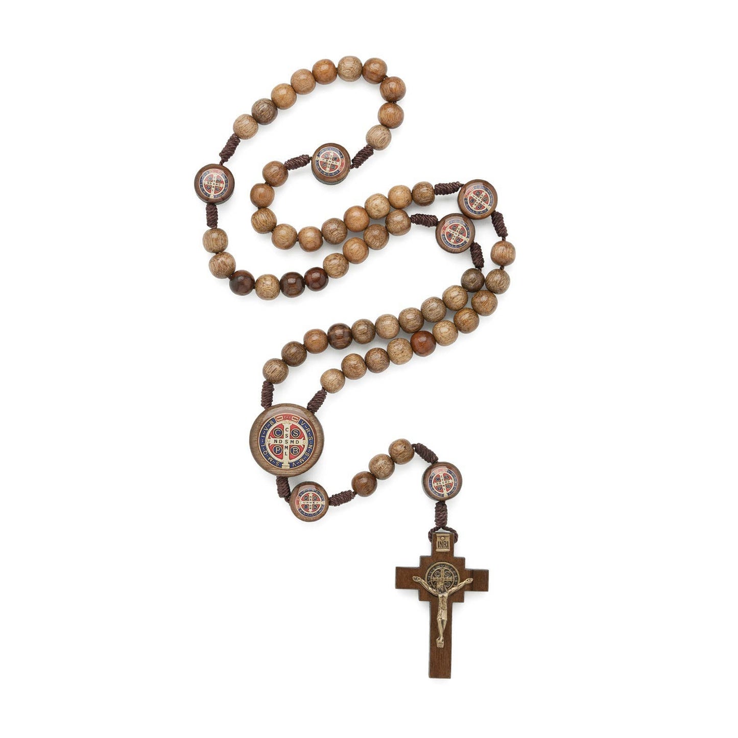 St Benedict Wooden Rosary