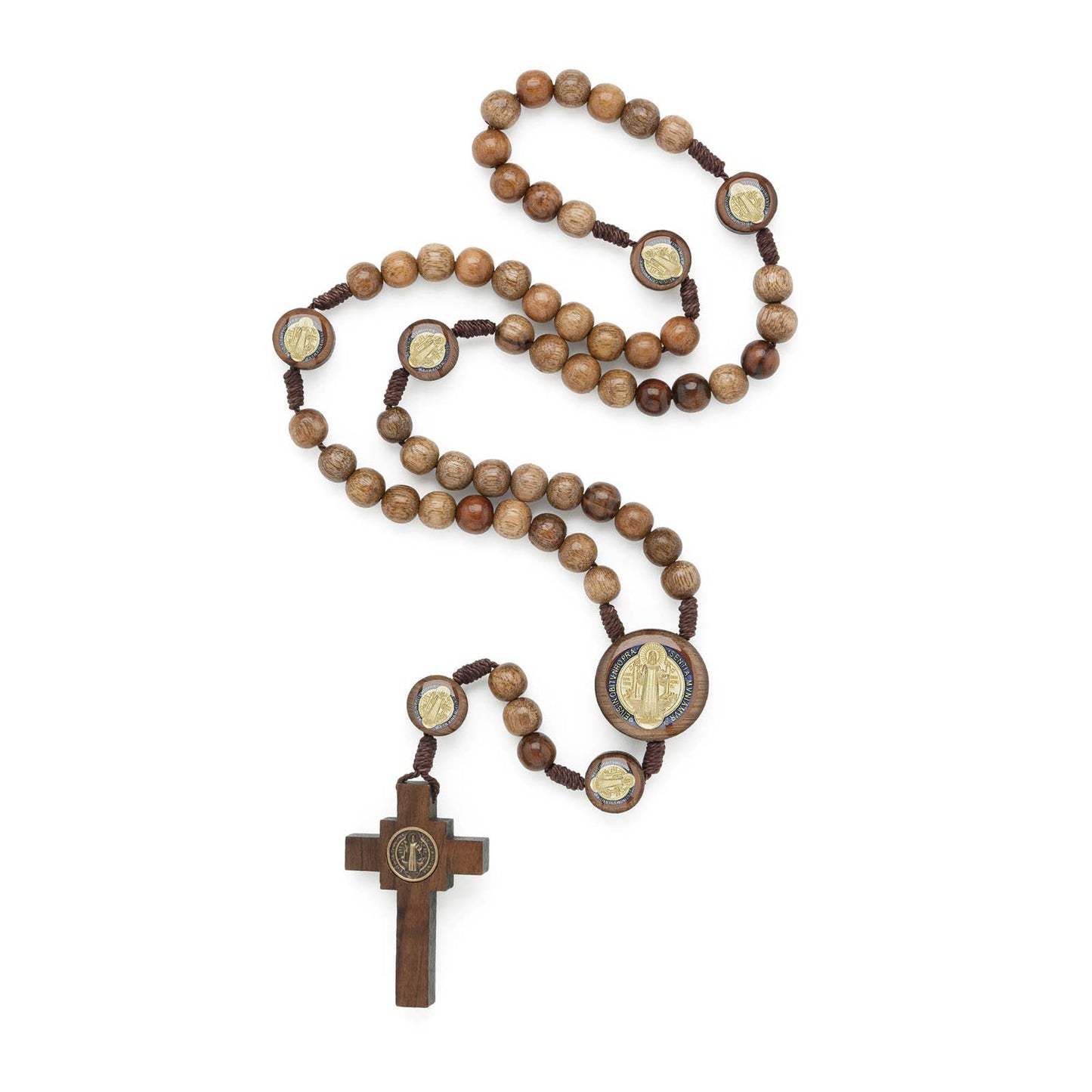 St Benedict Wooden Rosary