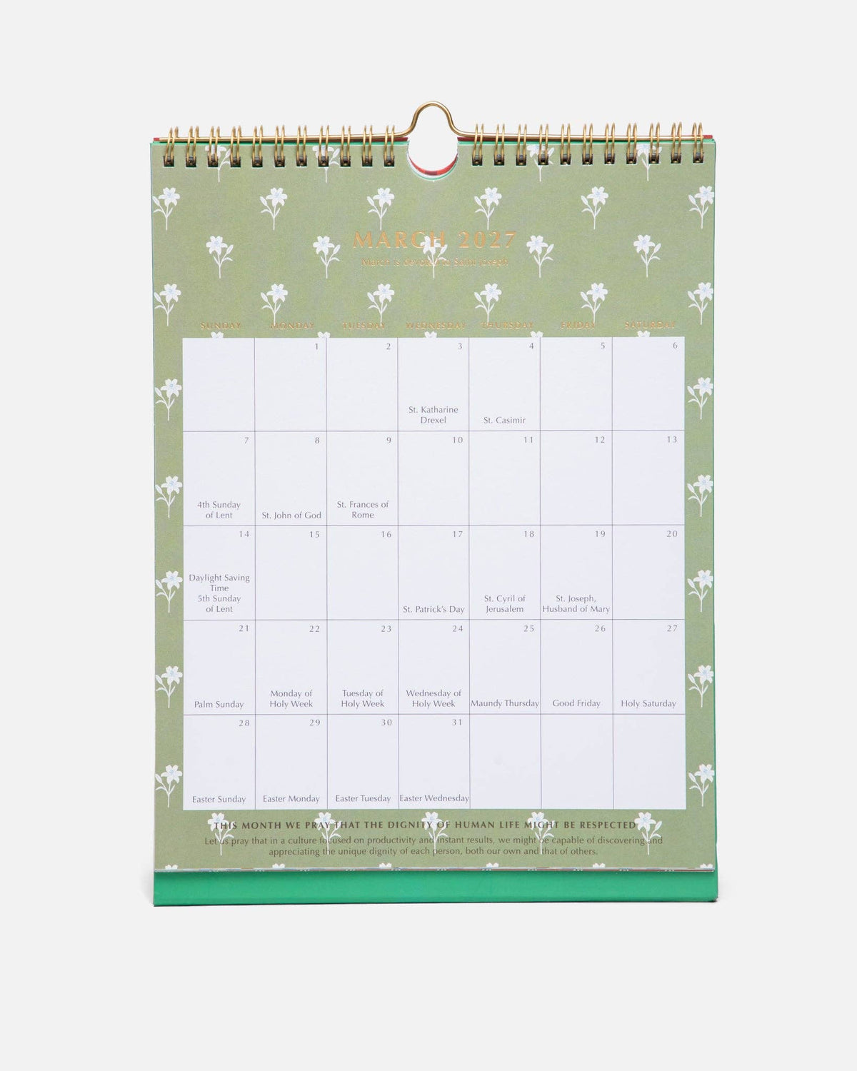 2027 Liturgical Calendar: Wall & Desk