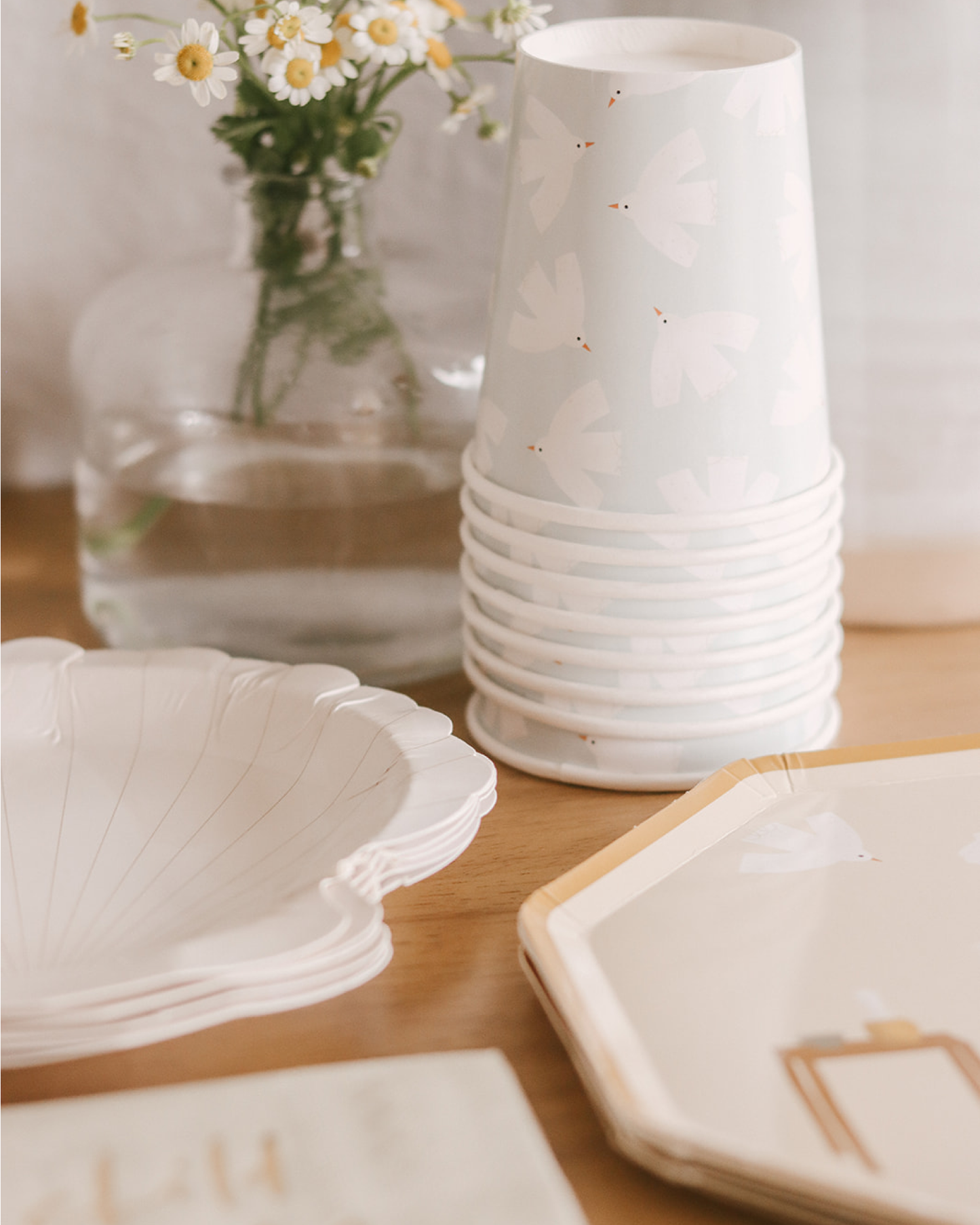 Holy Spirit Dove Paper Cups | Catholic Party Paper Goods