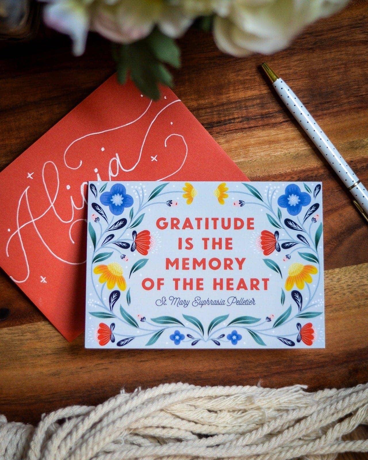 Catholic Thank You Cards: Single Card