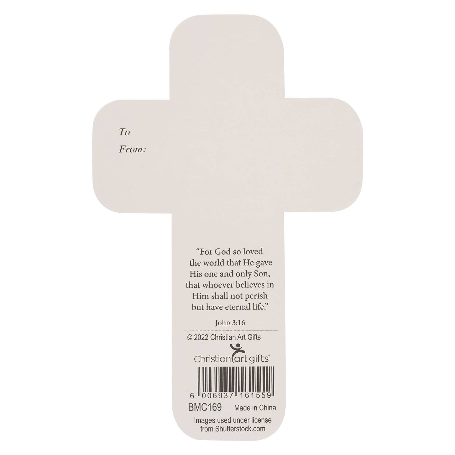 Cross Bookmark Stone He is Risen Matt. 28:6