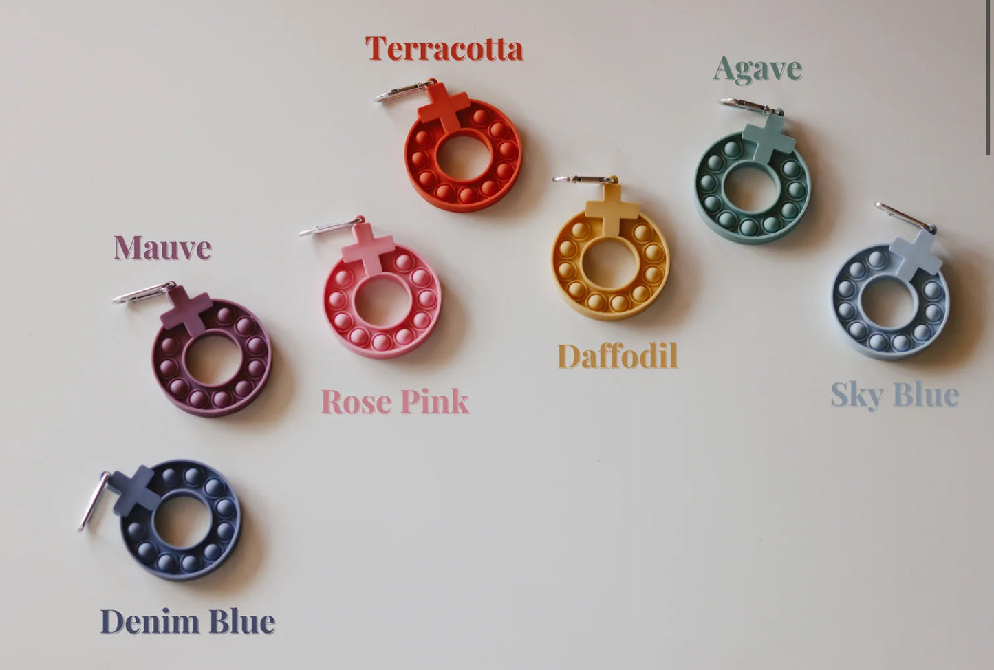 Decade Rosary Pop-It Keychain