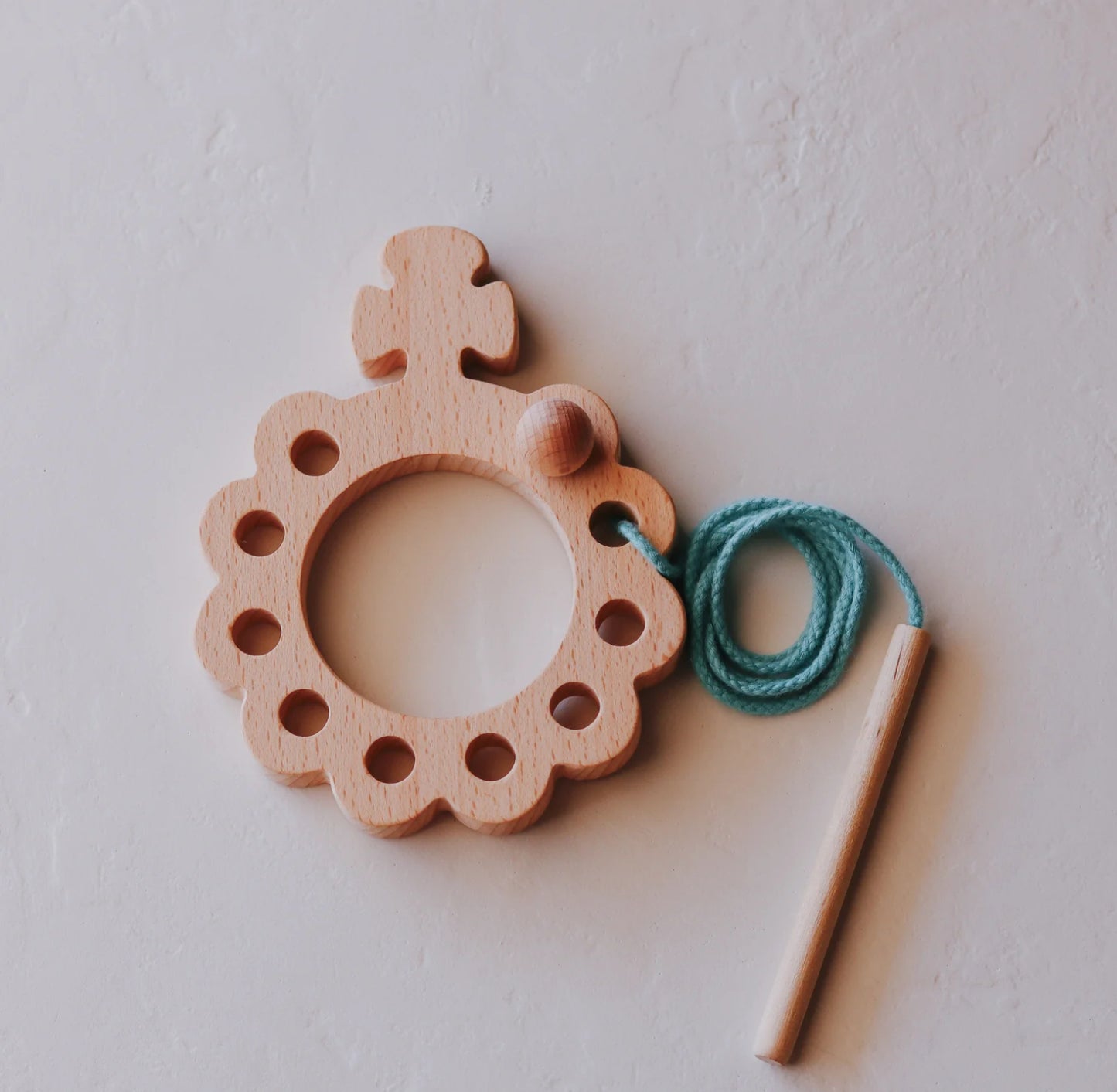 Rosary Decade Wooden Lacing Toy