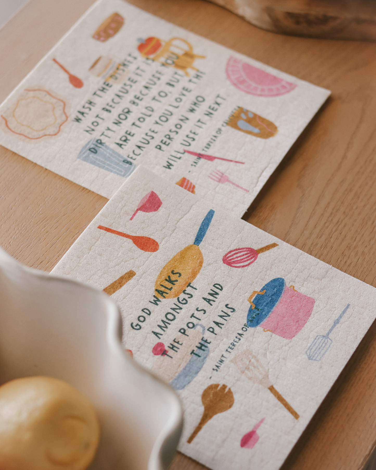 Reusable Paper Towels | Catholic Inspired Towels | Reusable: Pots & Pans