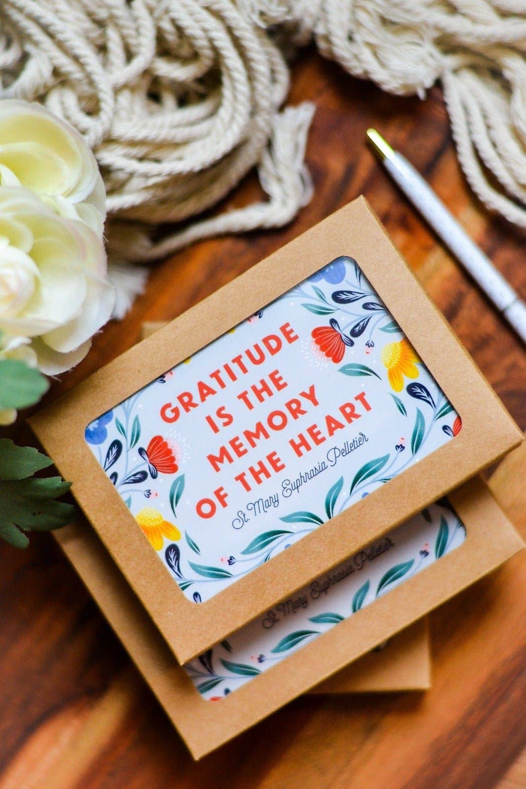 Catholic Thank You Cards: Single Card