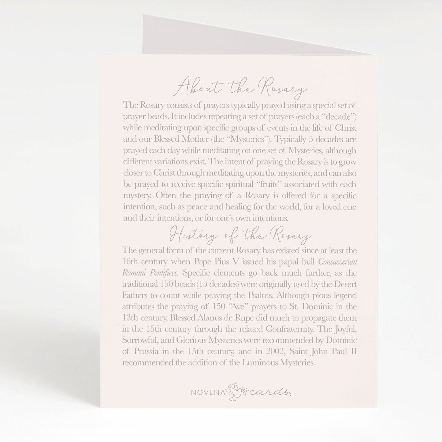 Rosary Card | Mixed Set | Bouquet | 4 Pack