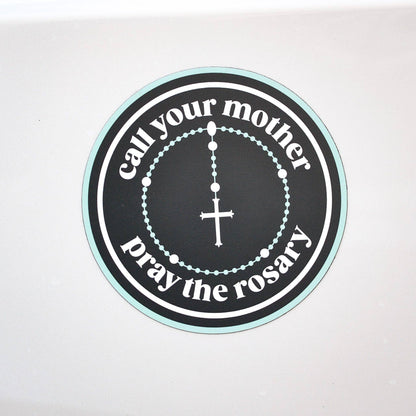 Pray the Rosary Car Magnet