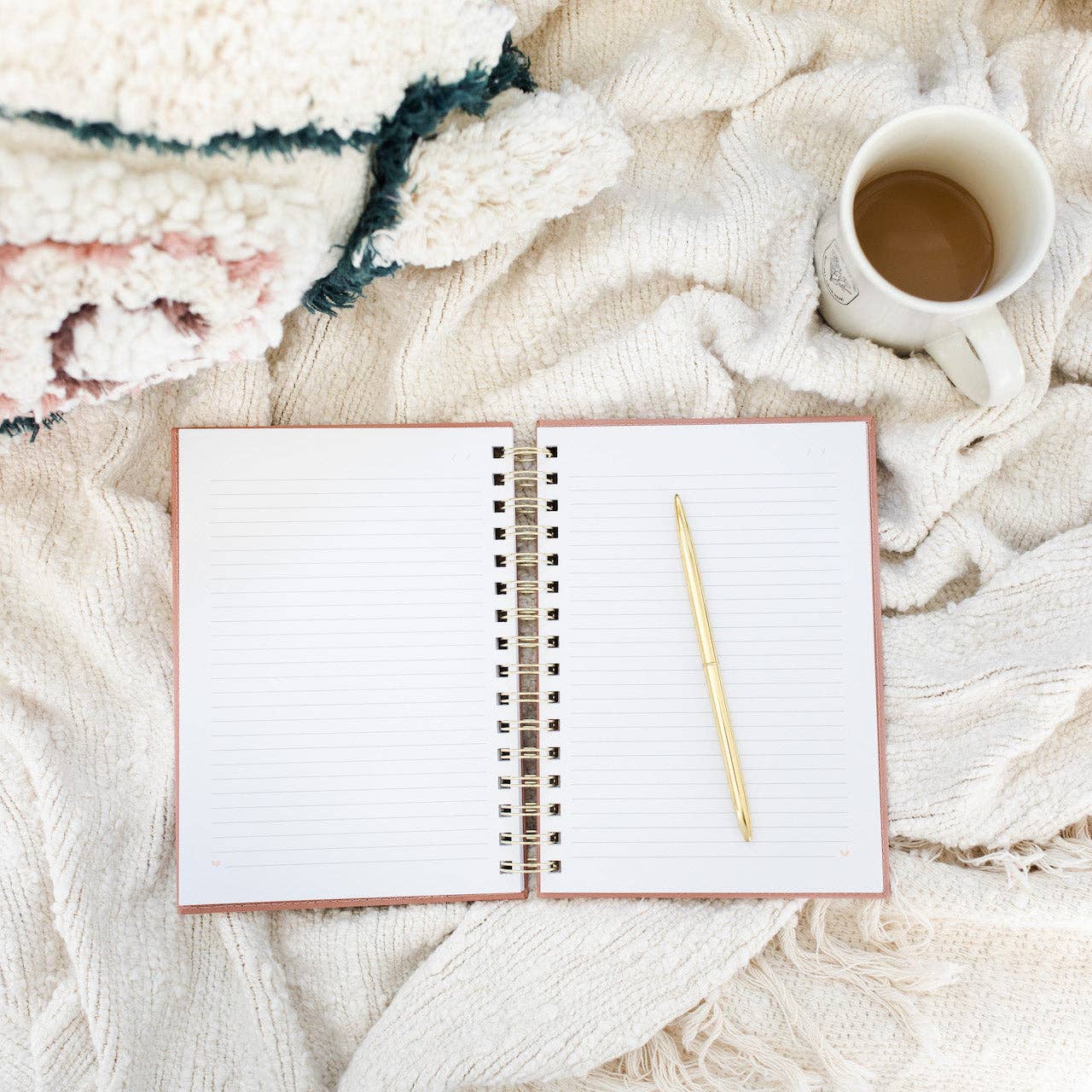 Linen Journal | Rose (Spiral)