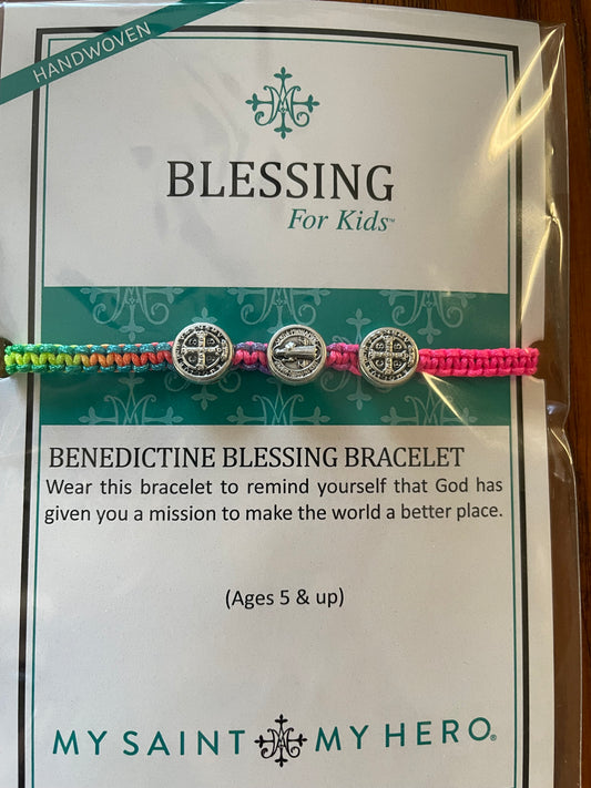 Blessing Bracelet Rainbow Benedictine Bracelet for Kids