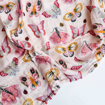 Ecclesiastes 3:11 Butterfly Catholic Baby Muslin Blanket Swaddle