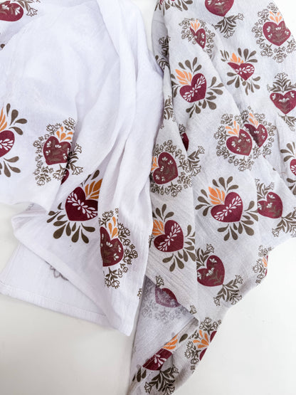 Holy Family Hearts Tea Towel Set