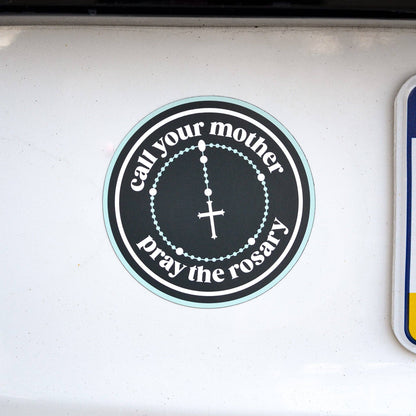 Pray the Rosary Car Magnet