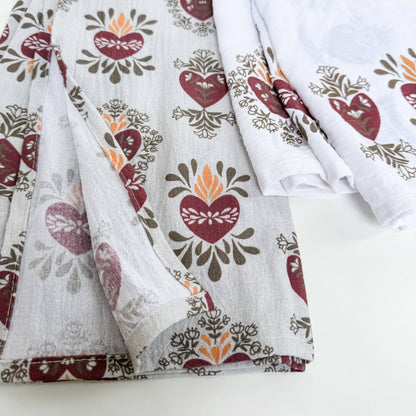 Holy Family Hearts Tea Towel Set