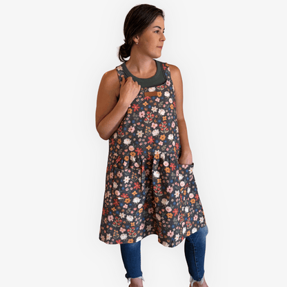 Black Floral Catholic Christian Bible Scripture Apron