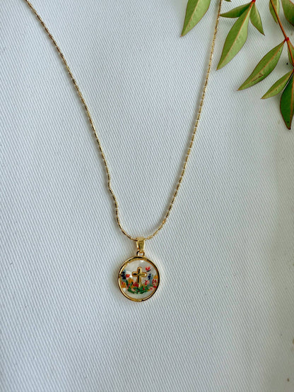 The Garden of the Cross Necklace