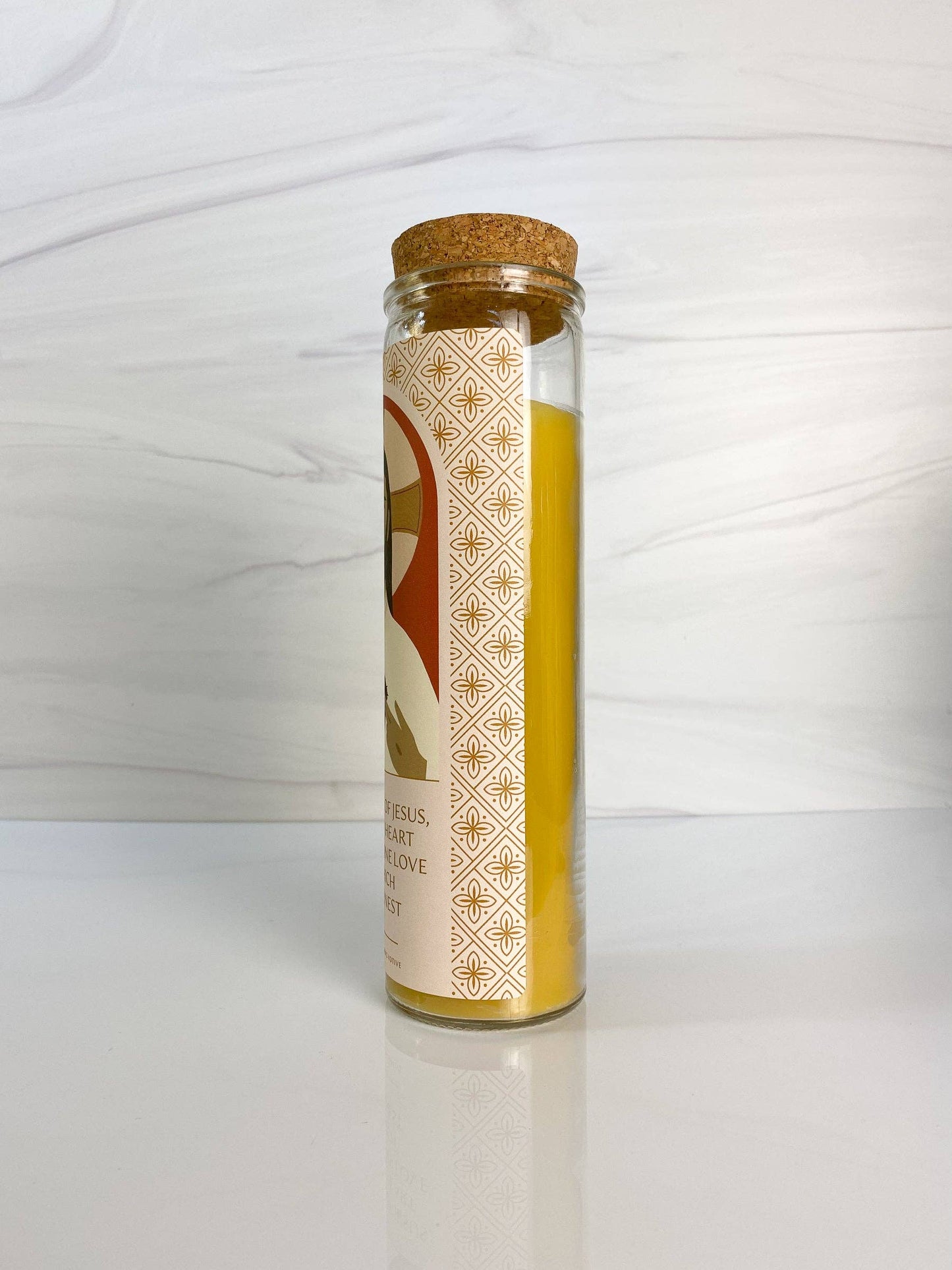 “Smells like a prayer” Candle: Sacred Heart of Jesus Votive: Coconut Soy – Chrism