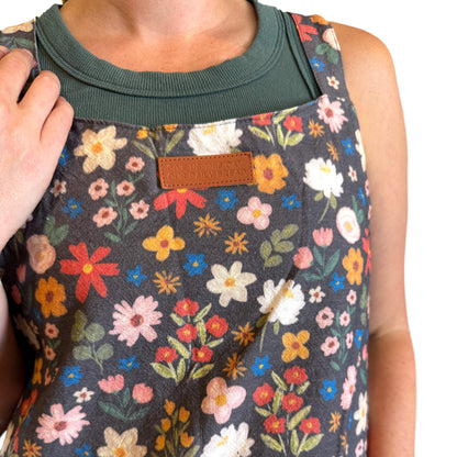 Black Floral Catholic Christian Bible Scripture Apron