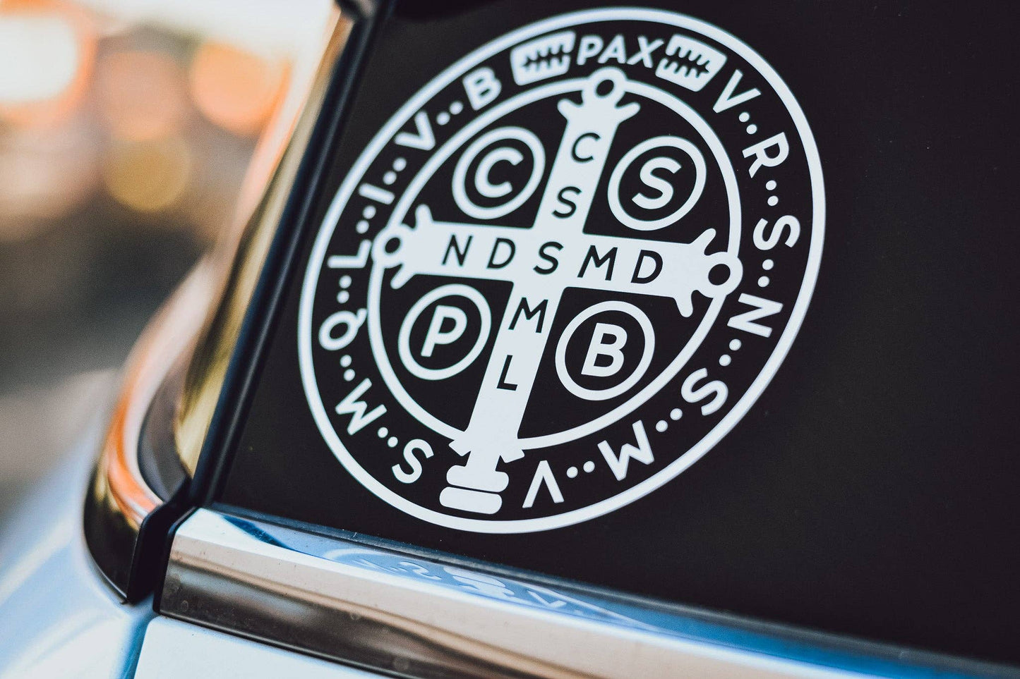 Saint Benedict Medal Catholic Car Decal