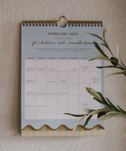 2026 Liturgical Catholic Calendar: Wall Calendar