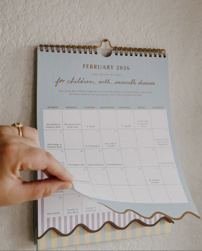 2026 Liturgical Catholic Calendar: Wall Calendar