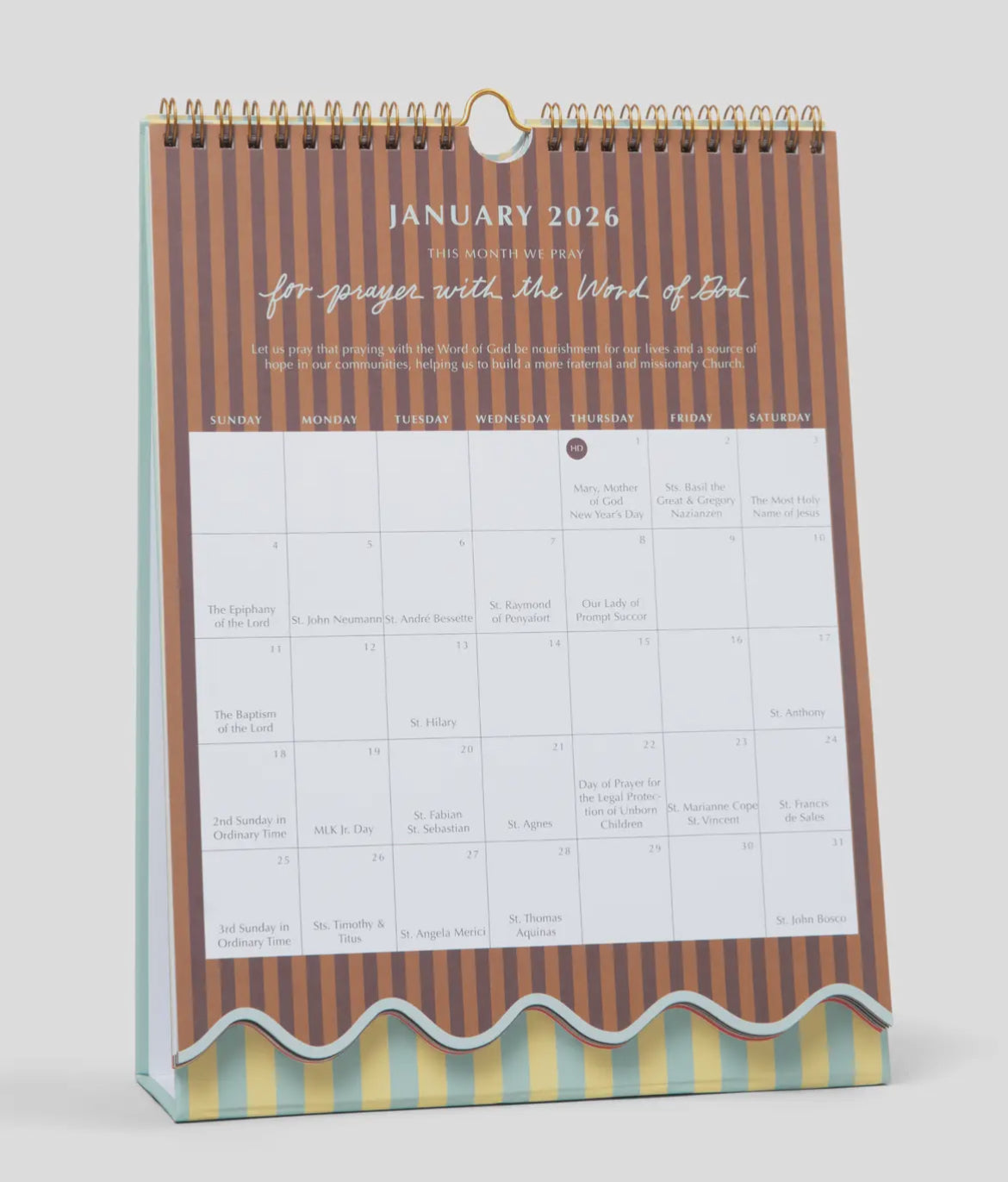 2026 Liturgical Catholic Calendar: Wall Calendar