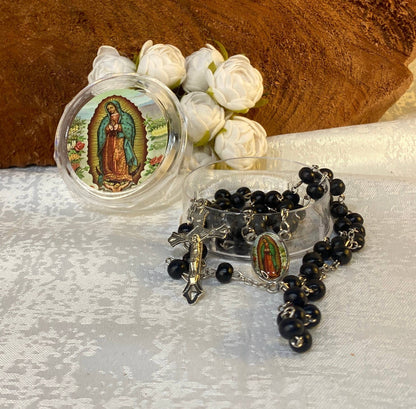 20" Our Lady of Guadalupe Wooden Rosary    