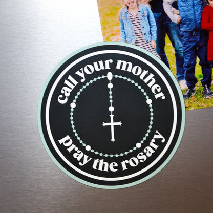 Pray the Rosary Car Magnet