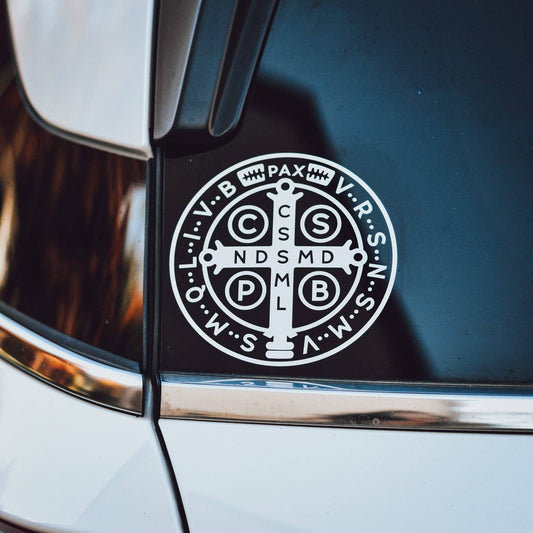 Saint Benedict Medal Catholic Car Decal