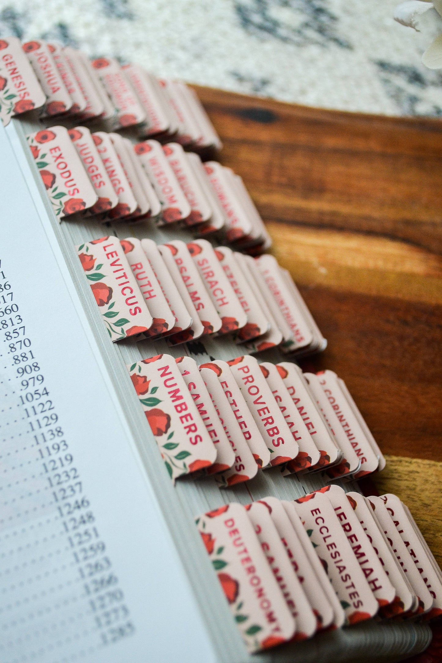 Shower of Roses Catholic Bible Tabs