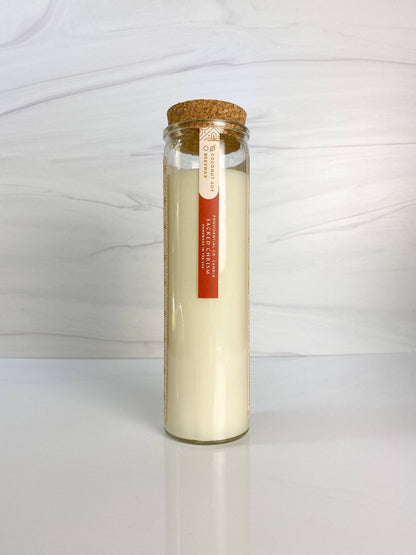 “Smells like a prayer” Candle: Sacred Heart of Jesus Votive: Coconut Soy – Chrism