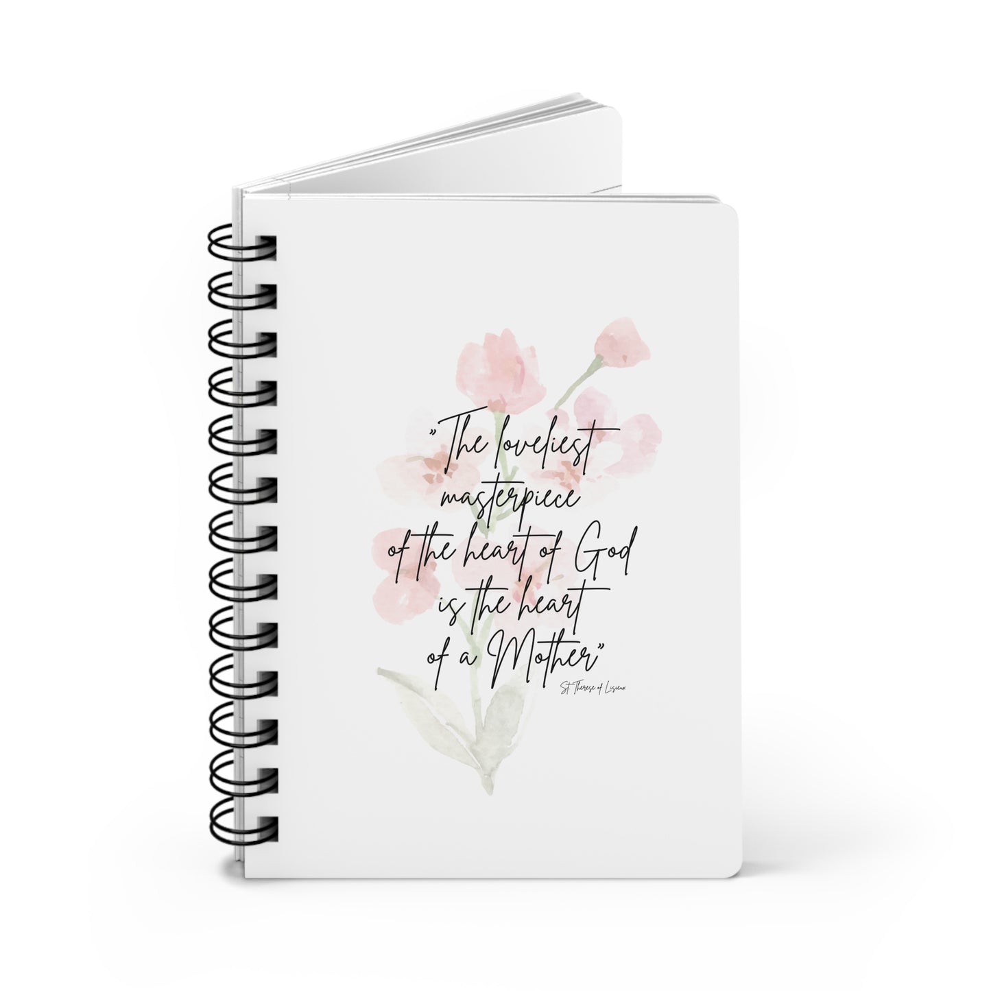 Spiral Bound Journal, St. Therese of Lisieux Quote