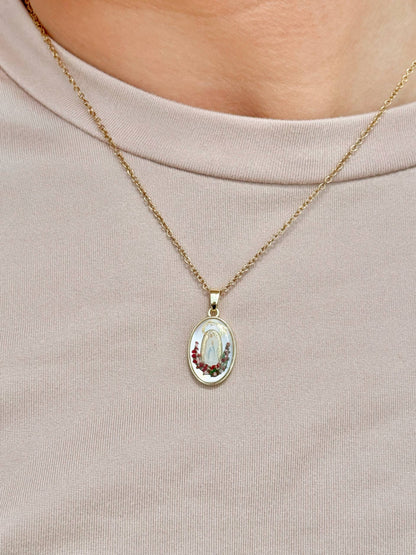 Dainty Our Lady of Lourdes Necklace