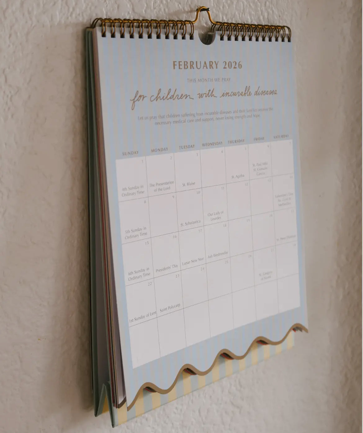 2026 Liturgical Catholic Calendar: Wall Calendar