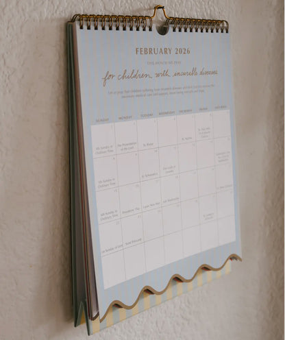 2026 Liturgical Catholic Calendar: Wall Calendar