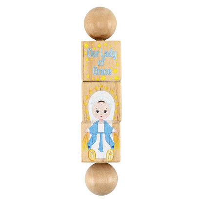 Mother Mary Rotating Puzzle: 6.5" L x 1.5" W