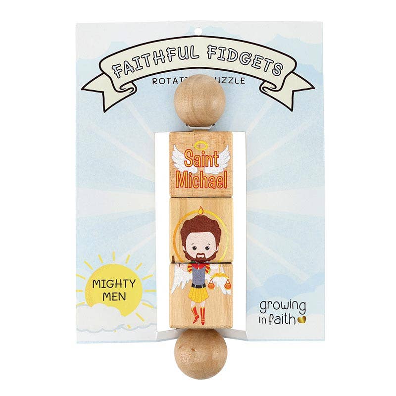 Mighty Men Saints Rotating Puzzle: 6.5" L x 1.5" W