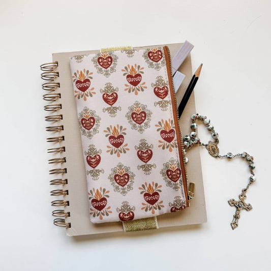 Holy Family Hearts Catholic Bible/Planner Pouch