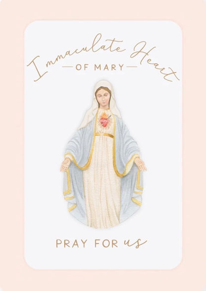 Immaculate Heart of Mary Prayer Card