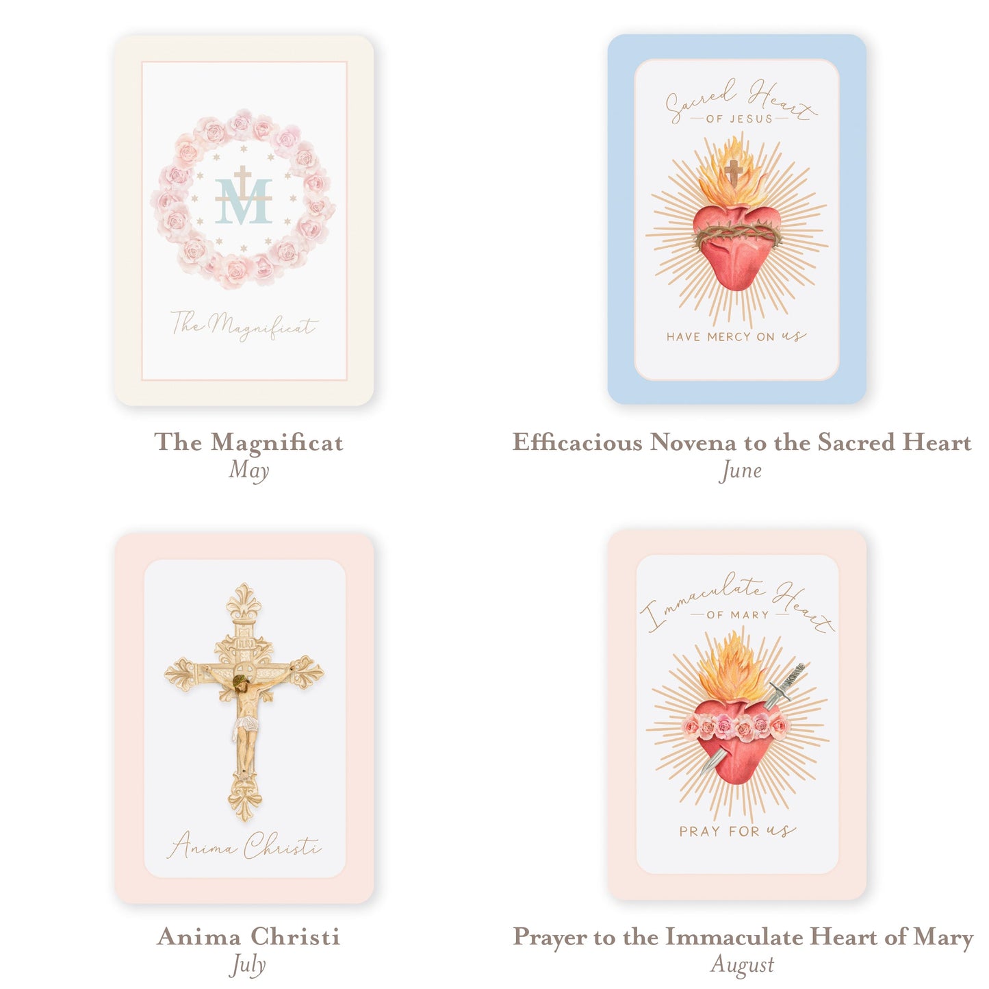 Catholic Monthly Devotion Prayer Card Bundle