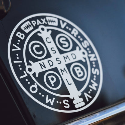 Saint Benedict Medal Catholic Car Decal