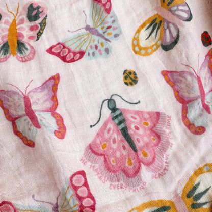 Ecclesiastes 3:11 Butterfly Catholic Baby Muslin Blanket Swaddle