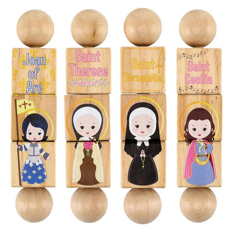 Wondrous Women Saints Rotating Puzzle: 6.5" L x 1.5" W